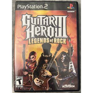 Guitar Hero 3 III: Legends of Rock (Sony Playstation 2) PS2 Complete - Tested